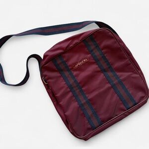 Vintage SASSON Canvas Crossbody Shoulder Tote Bag 1980’s Campus Vibes